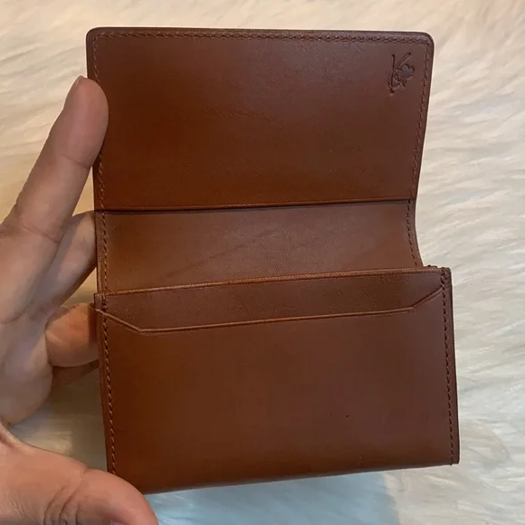Kenzo Leather Card case Brown